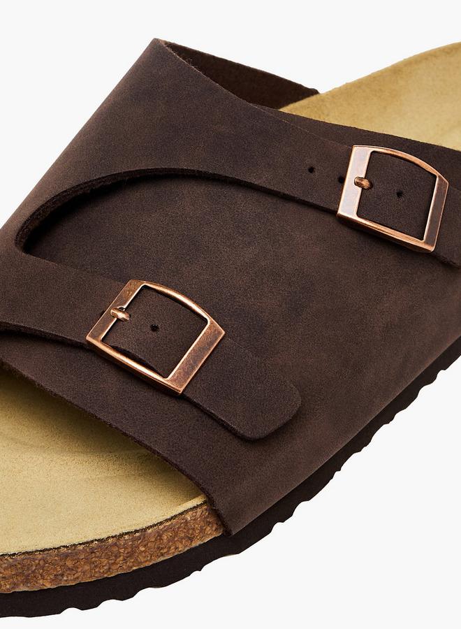 Le Confort Men Buckle Detail Comfort Sandals - Image 4